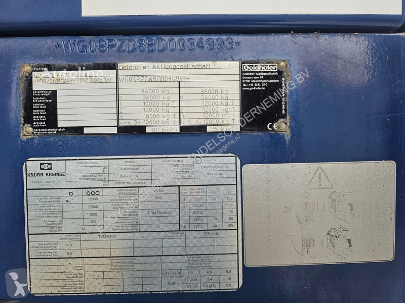Oplegger Goldhofer SPZ DL 6-70/80A