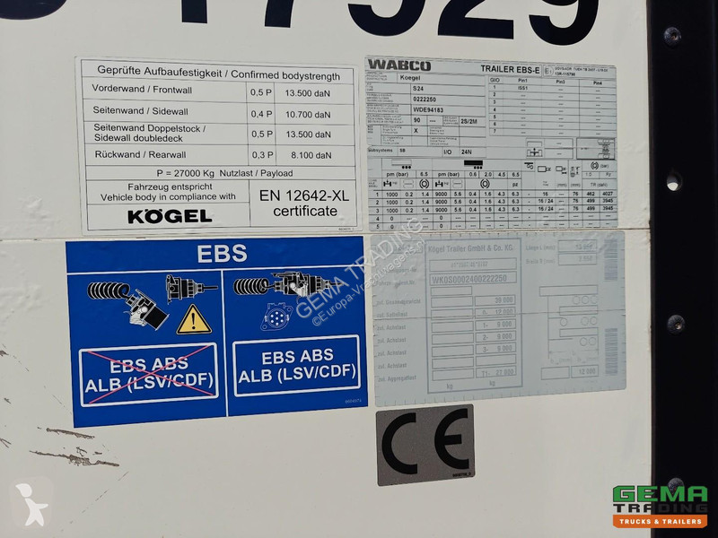 Полуприцеп Kögel SKH 24 P90 Enclosed Body 13.6m...
