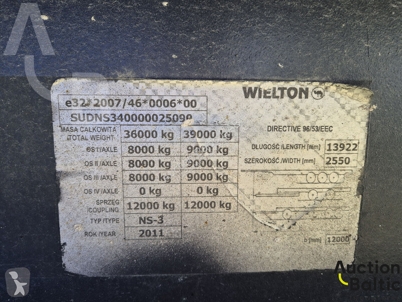 Semitrailer Wielton NS3S