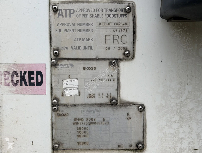 Schmitz Cargobull 20/LZG 20 STEERING AXLE DRUM...