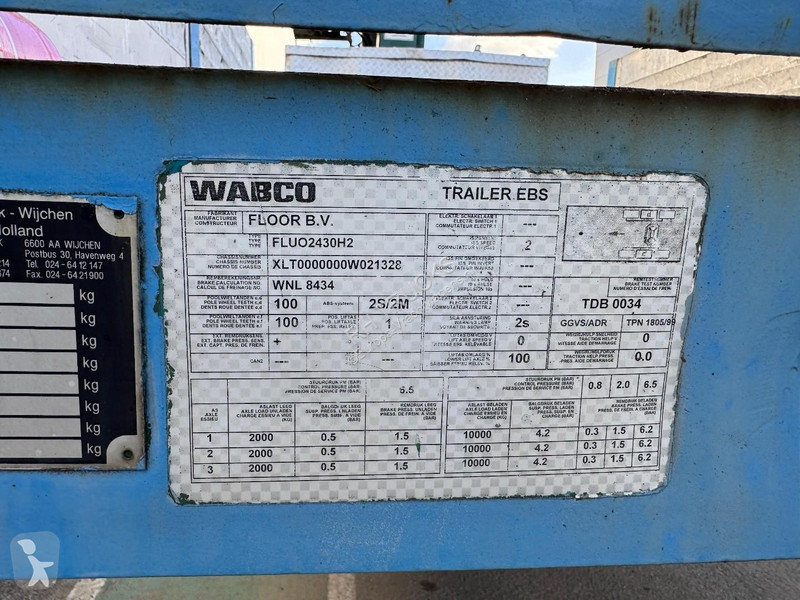 Floor FLUO-24-30H2 3 AXLE BPW + KENNIS...