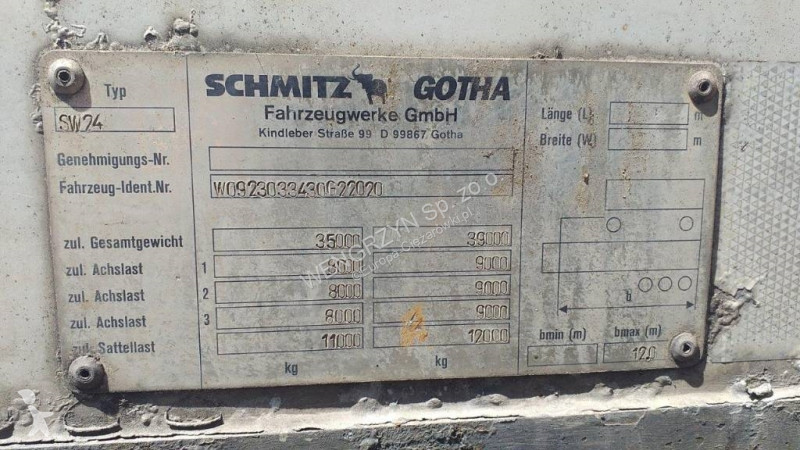 Полуремарке Schmitz Gotha Naczepa Schmitz...