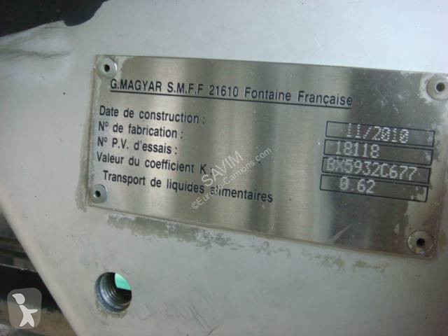 Semi reboque Magyar CITERNE ALIMENTAIRE INOX...