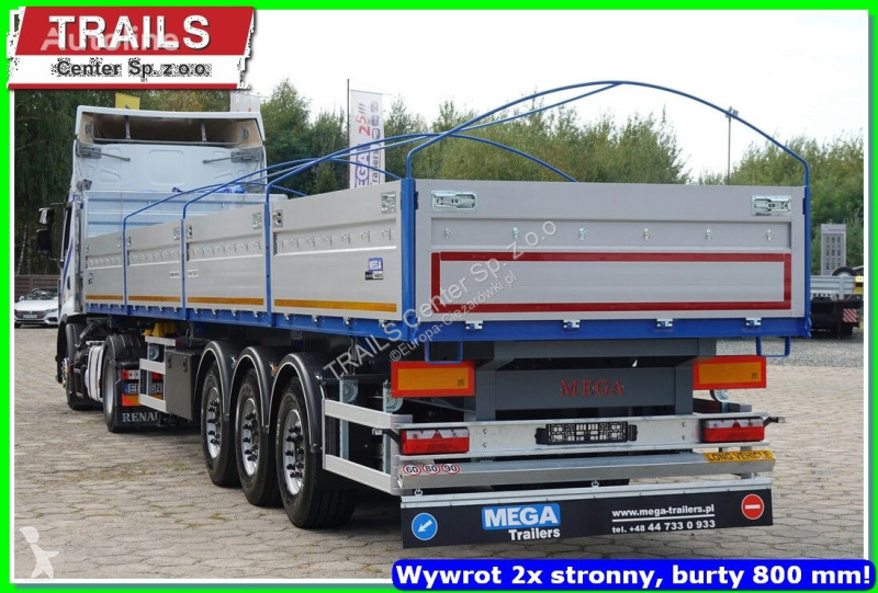 Semiremorca Mega 29 m³ / 12.600 m. 2 x side...