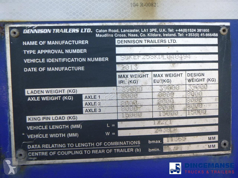 نصف مقطورة Dennison Stack - 3 x container...
