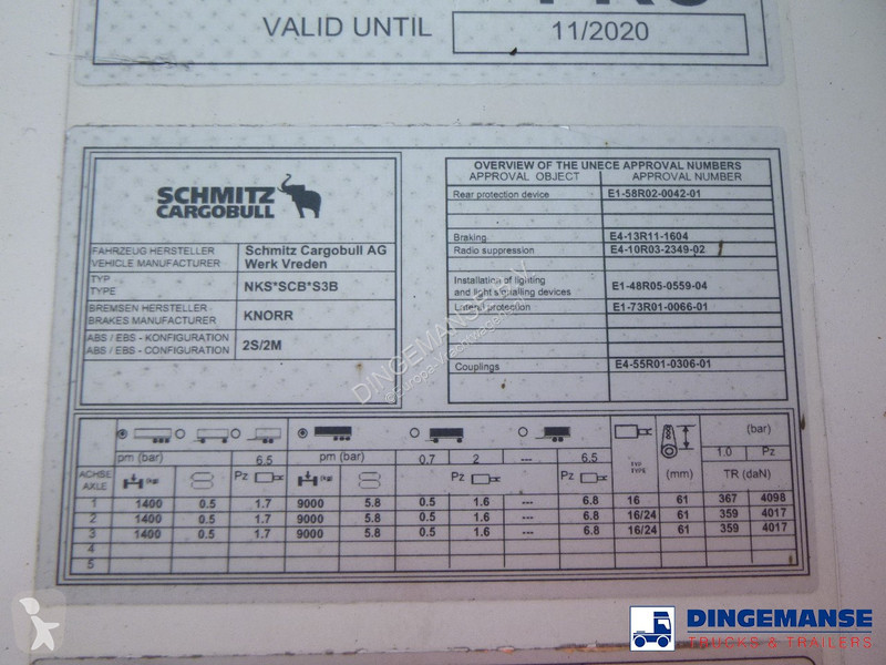 Semiremorca Schmitz Cargobull Frigo trailer +...
