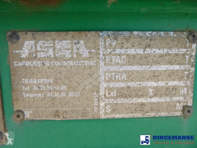 نصف مقطورة Asca Stack 4 x container trailer +...