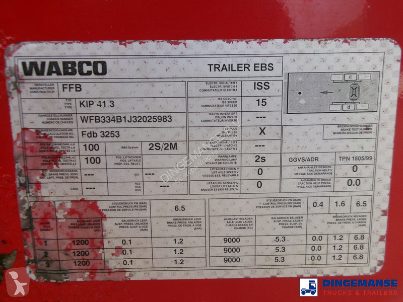 Semi reboque Feldbinder Powder tank alu 41 m3...