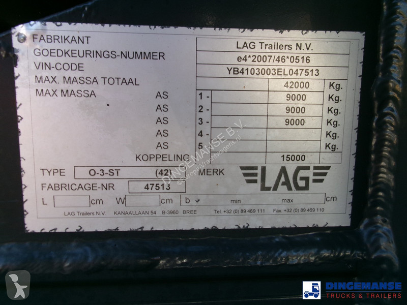 Semiremorca LAG Fuel tank alu 44.5 m3 / 6 comp...