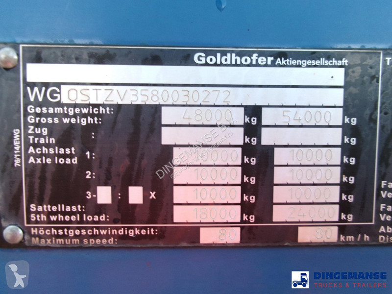 Semiremorca Goldhofer 3-axle lowbed trailer...