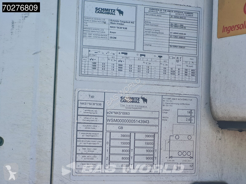 Semi reboque Schmitz Cargobull ThermoKing SLXe...