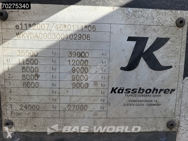 Oplegger Kässbohrer CS Multi 45ft 2xLiftachse...