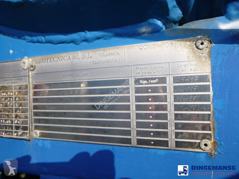 Semirimorchio  Gas tank steel LPG 49.9 m3 / 1comp