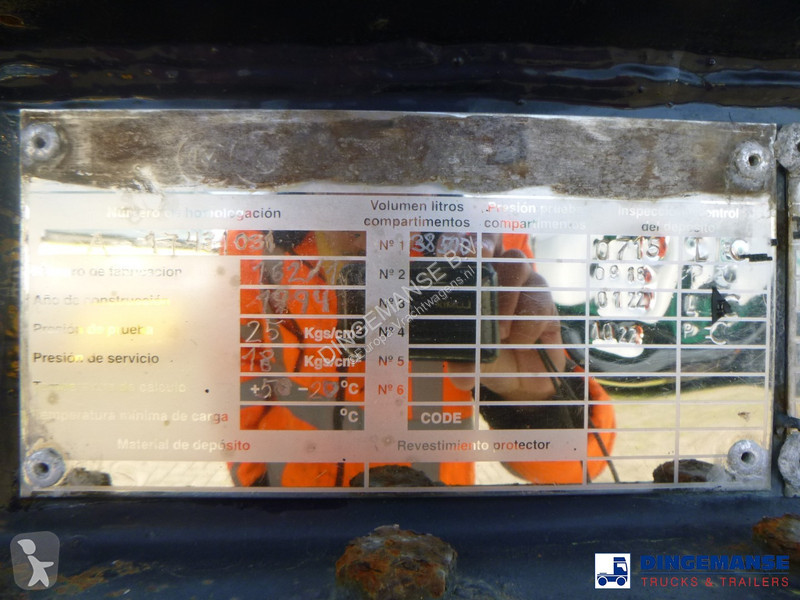 Semiremorca TYT Gas tank steel LPG 38.5 m3 / 1...