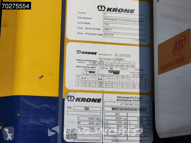 Semitrailer Krone Doppelstock