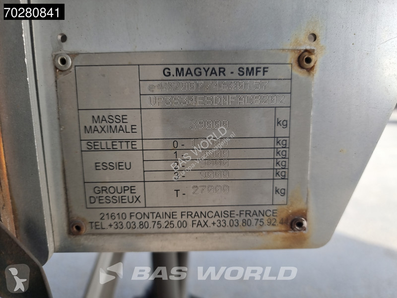 Semi reboque Magyar SR A1 Food - ADR / alcohol...