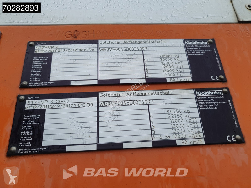 Semitrailer Goldhofer STZ-VP 6 (2+4) 6 axles...