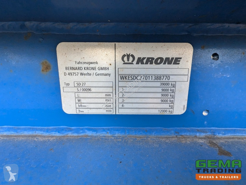 Semitrailer Krone 3-Assen BPW DrumBrakes - All...