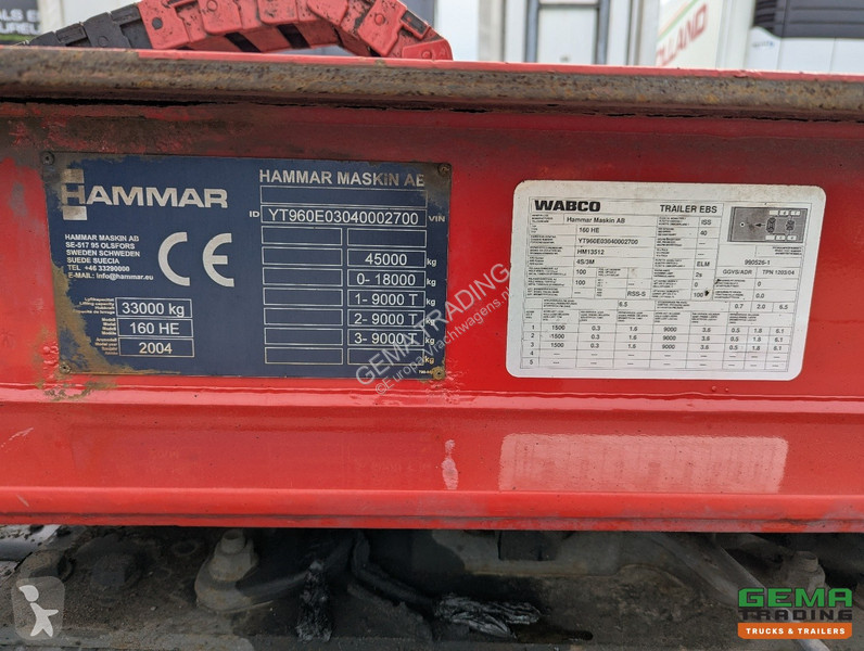 Semiremorca Hammar 160 HE 3-Axles - SideLoader...
