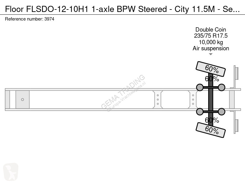 Semiremorca Floor FLSDO-12-10H1 1-axle BPW...