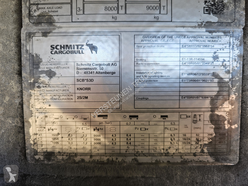 نصف مقطورة Schmitz Cargobull SCB*S3D / TIPPER /...