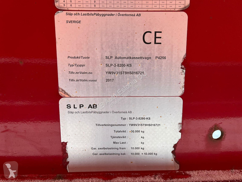 نصف مقطورة  3-8200-KS BOX L=6066 mm