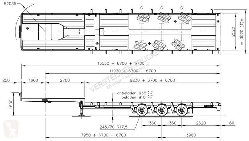 Semitrailer Nooteboom -48-03V / 2 x EXTENDABLE...
