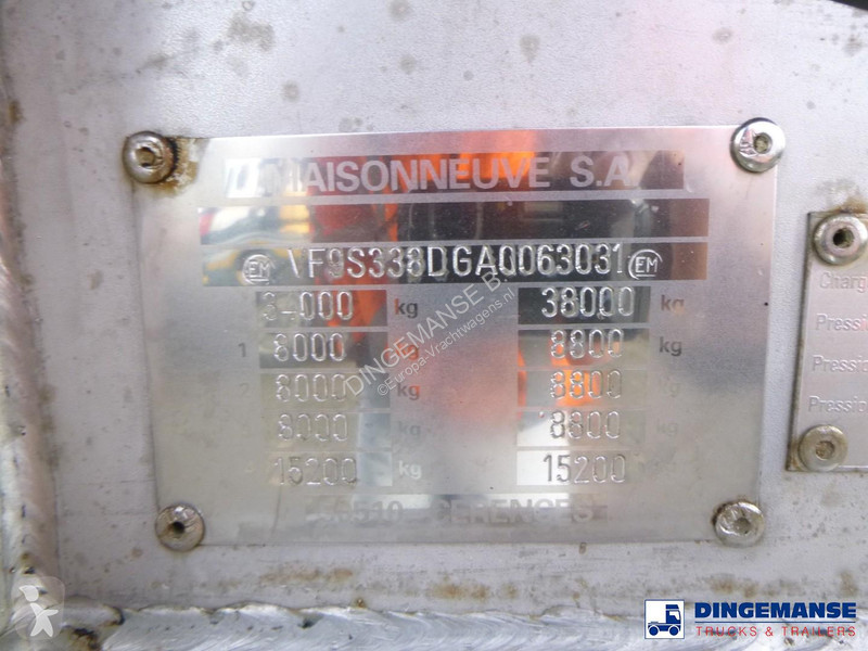 نصف مقطورة Maisonneuve Bitumen tank inox 34.8...