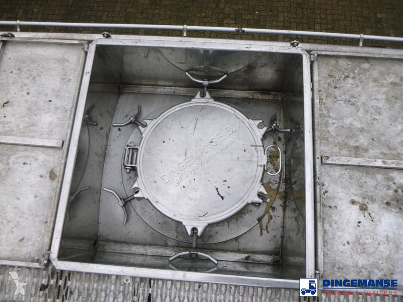 نصف مقطورة Burg Chemical tank inox L4BH 30 m3 /...