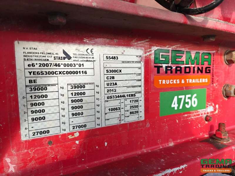 نصف مقطورة Stas S300CX 3-Axles BPW - Tipper...