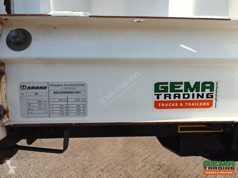 Semi remorque Krone 13.6m Sliding Curtains -...