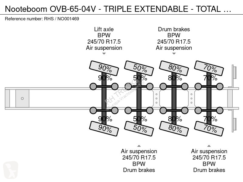 نصف مقطورة Nooteboom OVB-65-04V - TRIPLE...