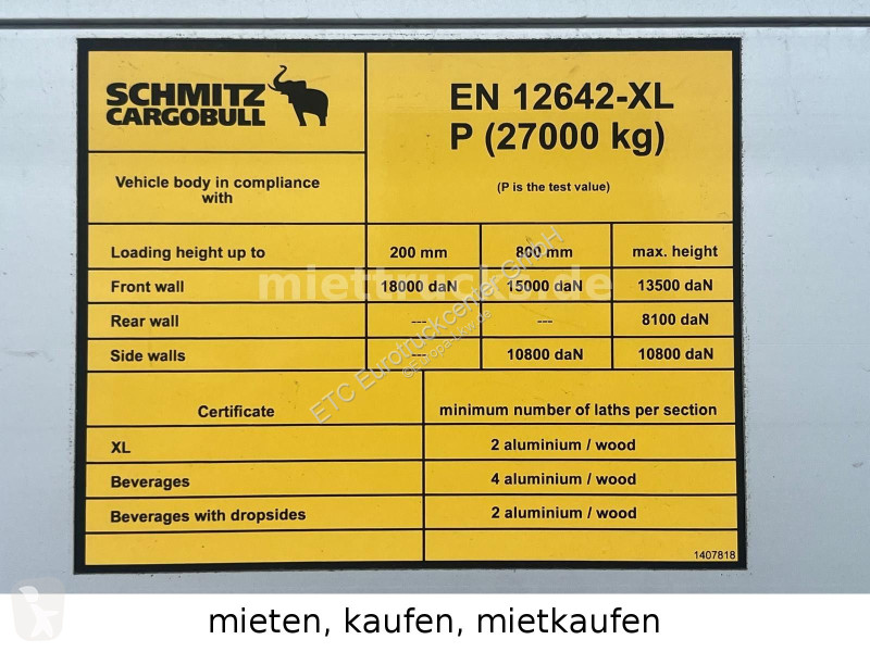 نصف مقطورة Schmitz Cargobull 24/L 13.62 / XL...