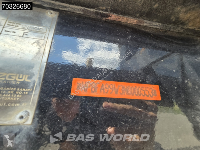 Semitrailer Ozgul F 3 axles Tipping 2xLift Axle