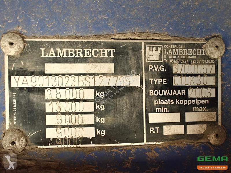 نصف مقطورة Lambrecht Bulkoplegger 51m3 - 9...