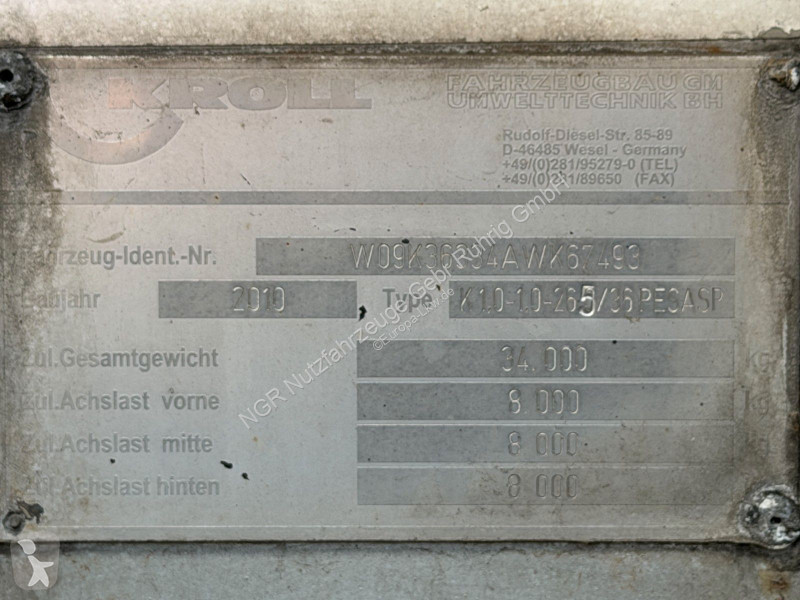 Semirremolque  KROLL Saug-Druck-Tankfahrzeug |...