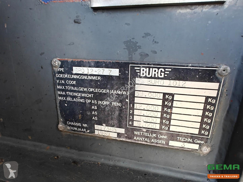 Полуприцеп Burg BPO 12-27 Z 32,620L - ADR FL/AT...