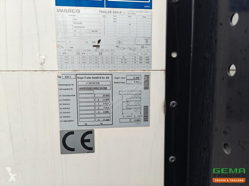 Полуприцеп Kögel S24 Enclosed Body 13.6m +...