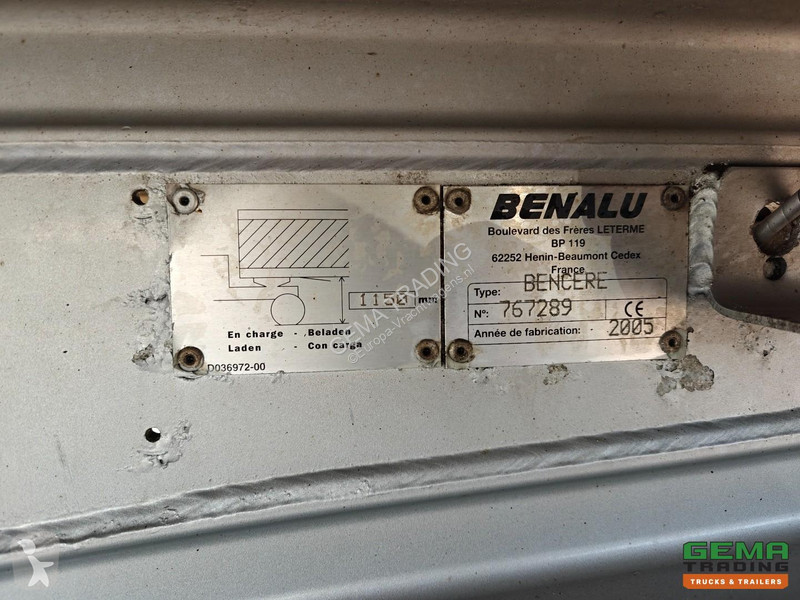 Полуприцеп Benalu TX39 57m³ - DeWagtere - BPW...