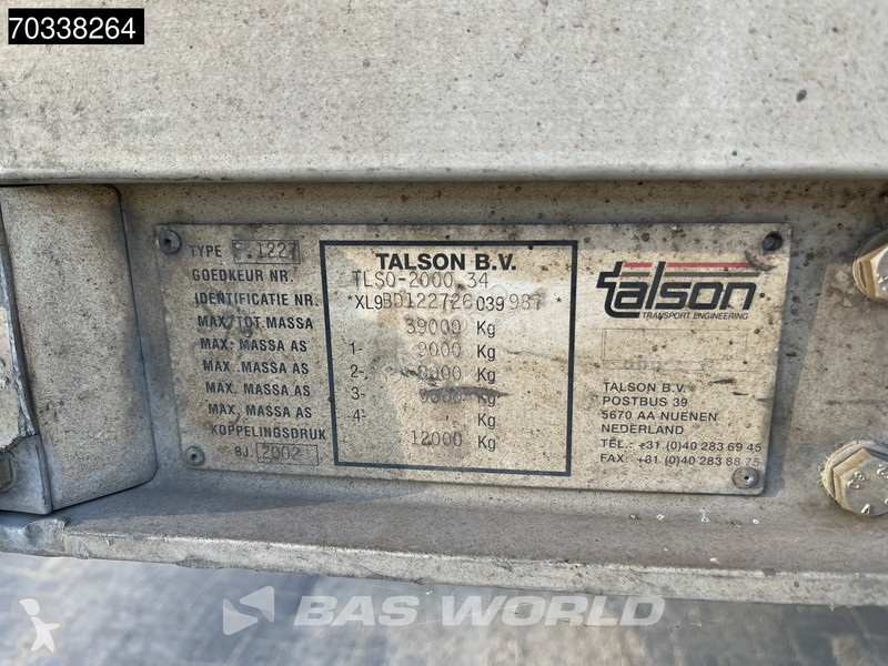 Talson F 1227 3 axles semi-trailer