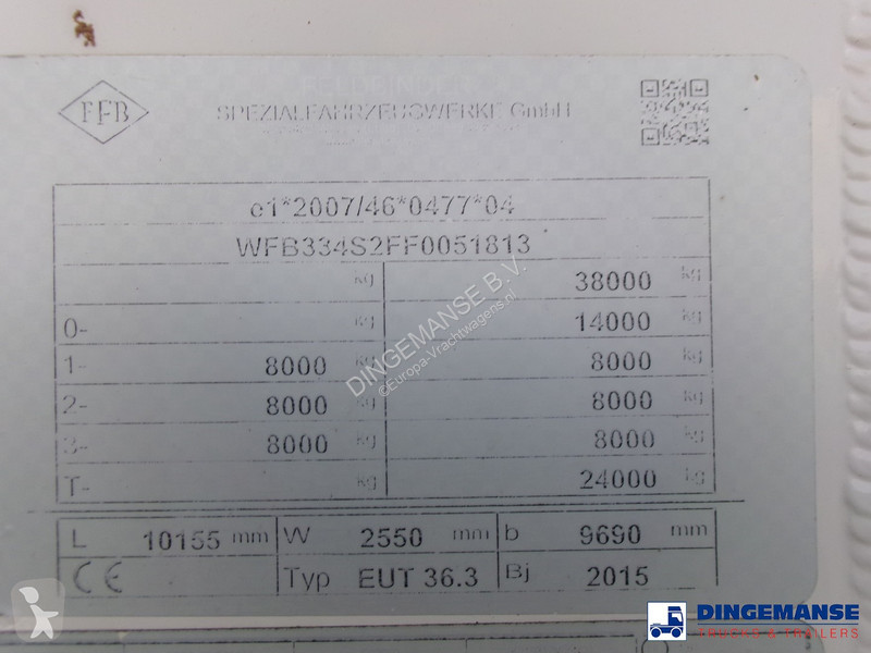 Semiremorca Feldbinder Powder tank alu 36 m3 /...