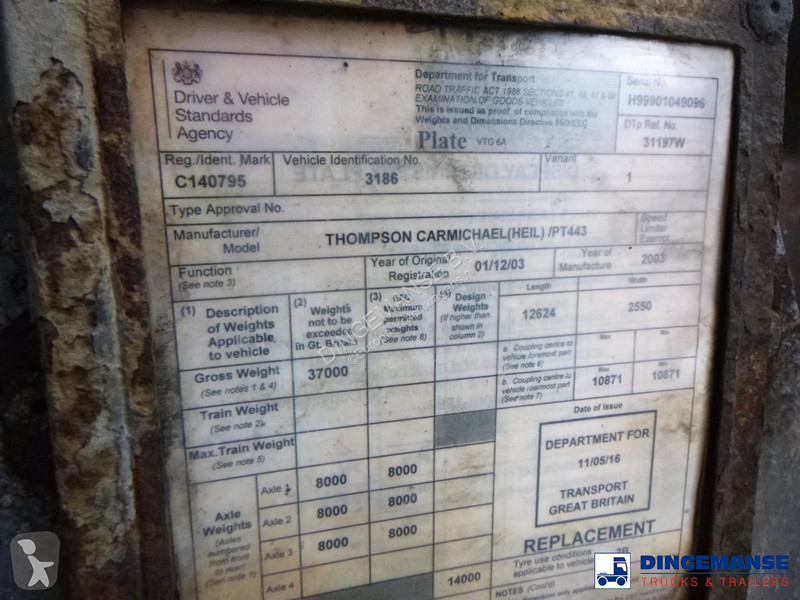 Semiremorca  Heavy oil tank alu 34.2 m3 / 1...
