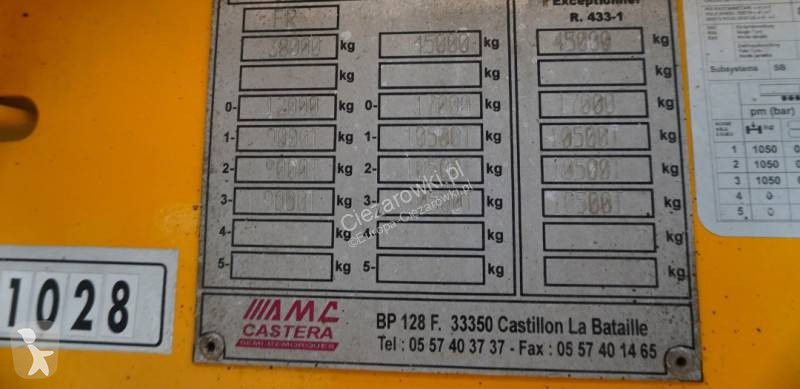 Semi reboque Castera S/R 38T