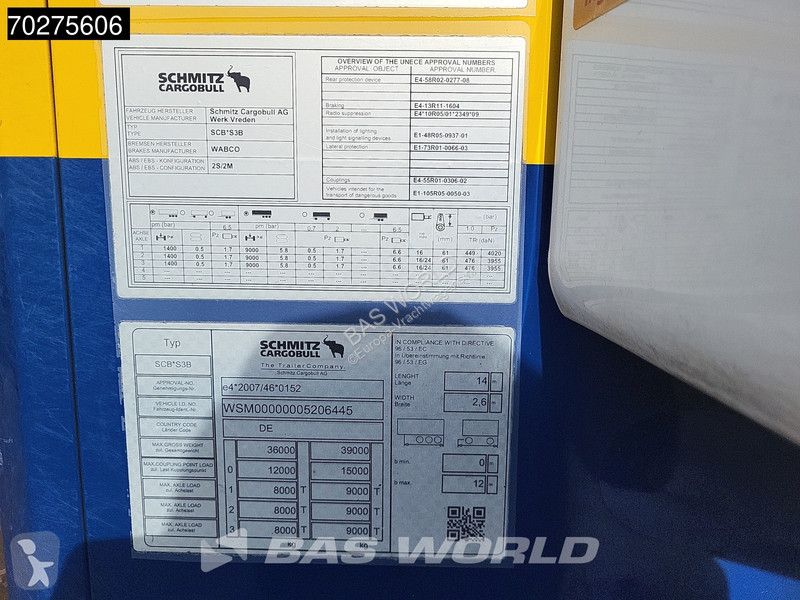 Semitrailer Schmitz Cargobull Thermo King...