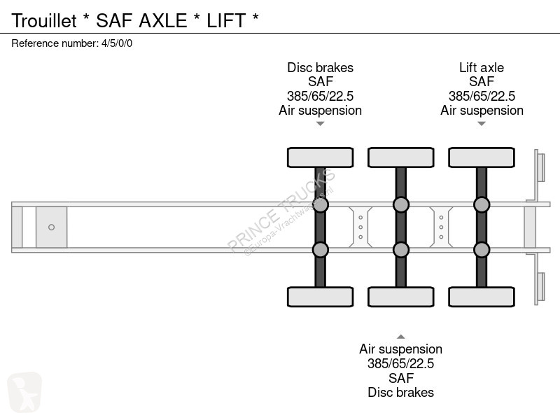 Semitrailer Trouillet * SAF AXLE * LIFT *