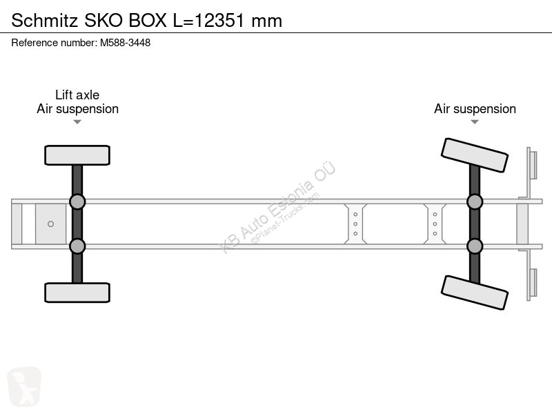 Semi reboque Schmitz Cargobull BOX L=12351 mm