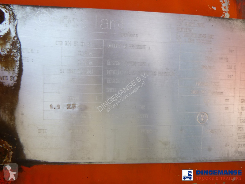 Semiremorca Crossland Vacuum tank alu 33 m3 / 1...