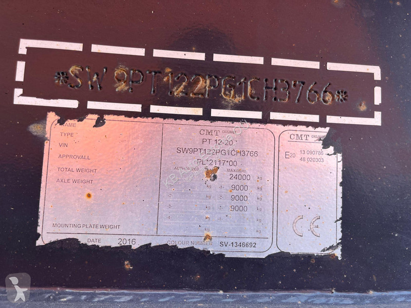 Semiremorca CMT PT 12-20 BOX L=5480 mm