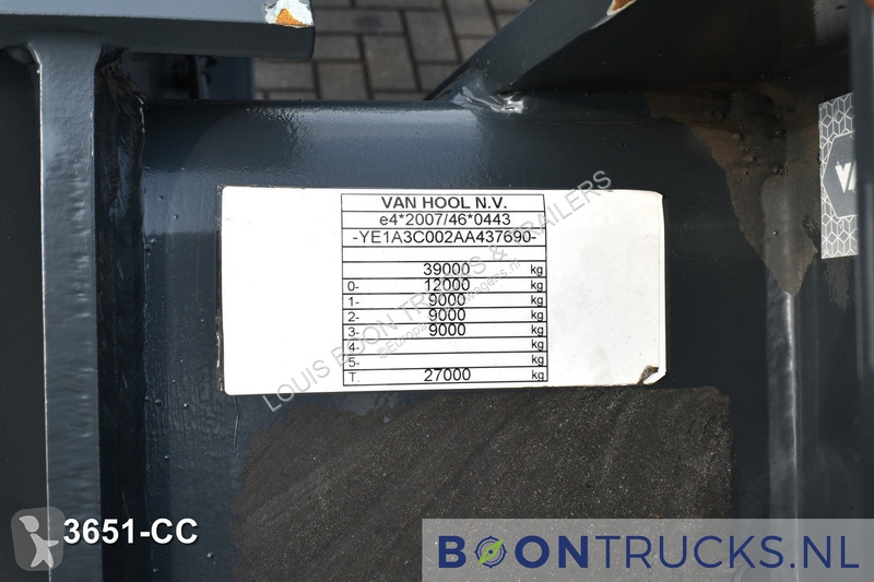 Semitrailer Van Hool A3C002 2x20-30-40-45ft HC...