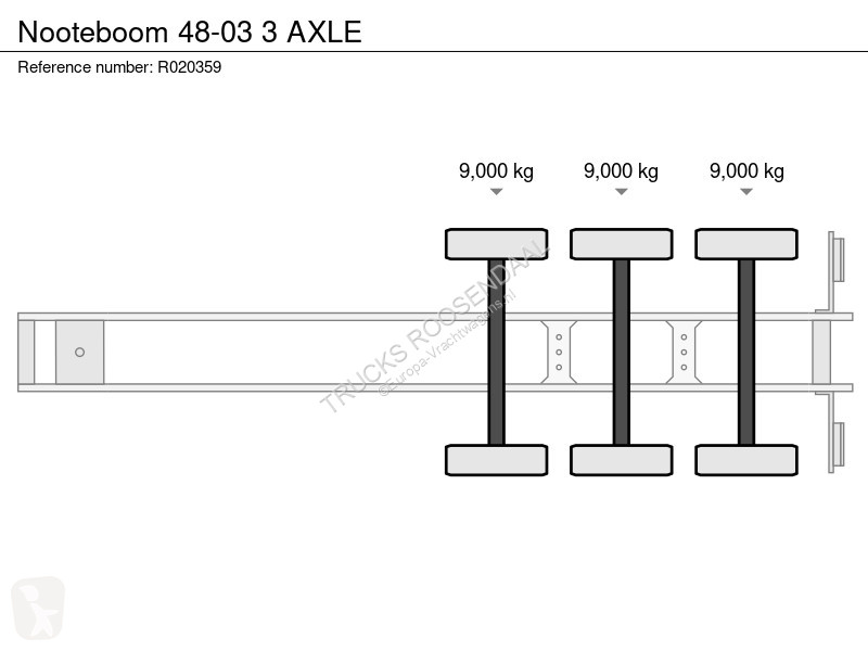 Semitrailer Nooteboom 48-03 3 AXLE